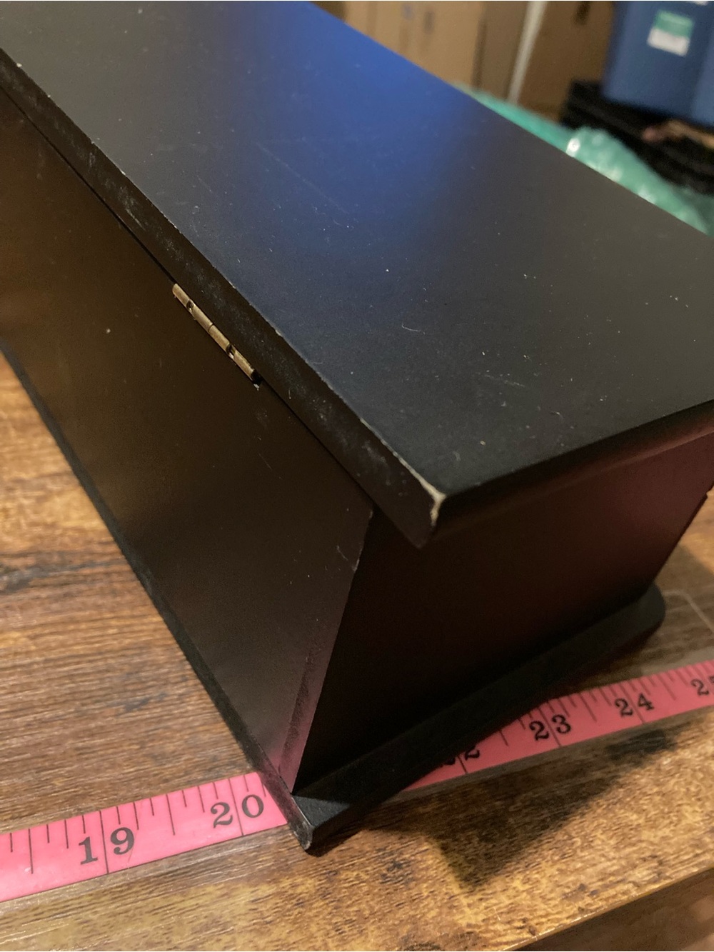 Black rectangular jewelry box - Picture 7 of 10